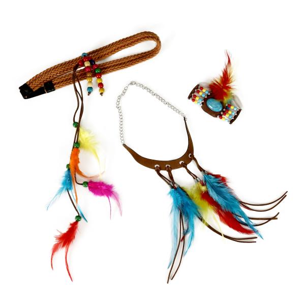 Indiánská souprava 3 ks pro dospělé