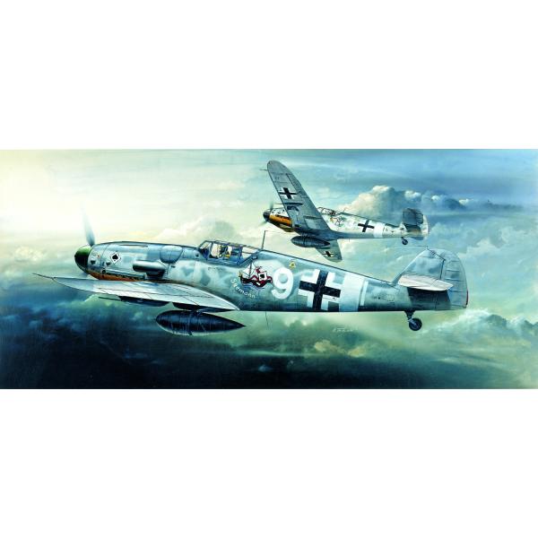 Model Kit letadlo 12467 - MESSERSCHMITT BF109G-6 (1:72)