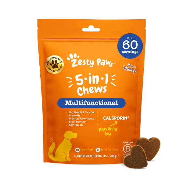 Zesty Paws 5-in-1 Chews (60 ks), funkční doplněk stravy pro psy 5v1