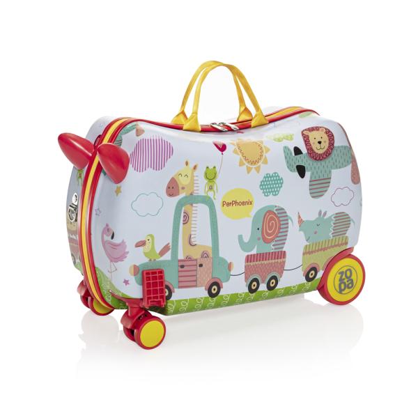 Dětský kufřík na kolečkách Pack&Ride, Safari