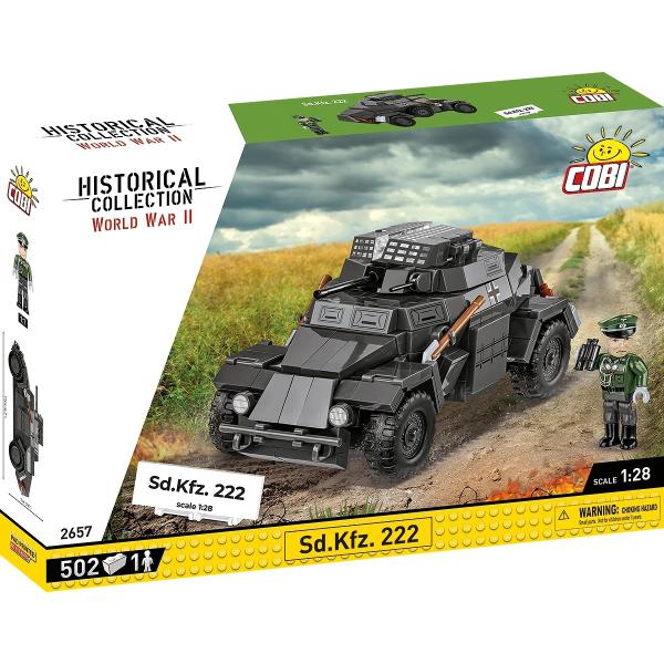Cobi II WW Sd.Kfz. 222, 1:28, 502 k, 1 f