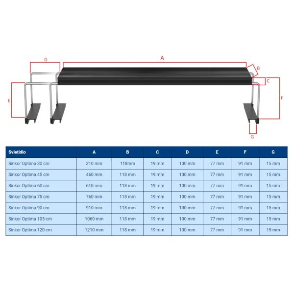 Sinkor Optima 105 cm / 105 W s Wifi LED ovládání (obrázek 7)