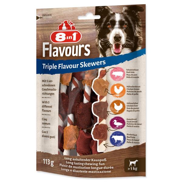 Pochoutka 8in1 Triple Flavour špíz žvýkací 6ks (obrázek 6)