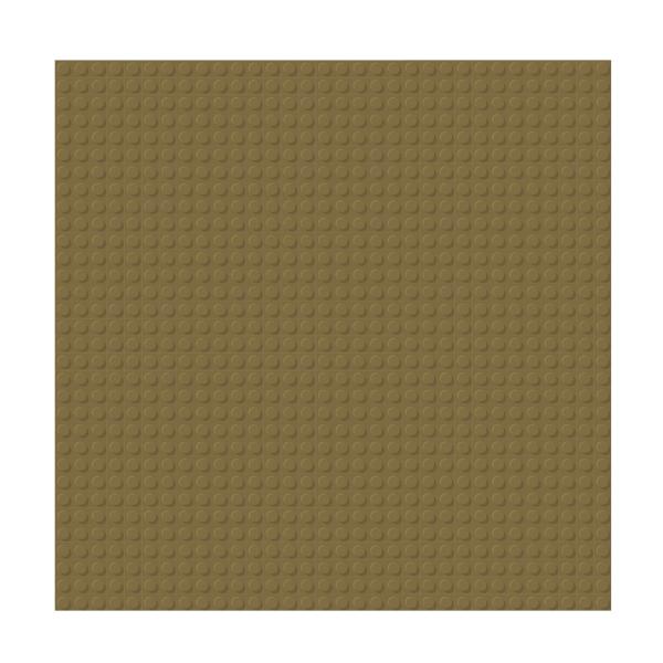 BRIXIES Plus 225.022 Základná podložka na stavanie - tmavo hnedá 25,5 x 25,5 cm