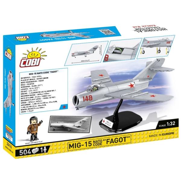 Cobi Korean War MIG-15 FAGOT, 1:32, 504 k, 1 f