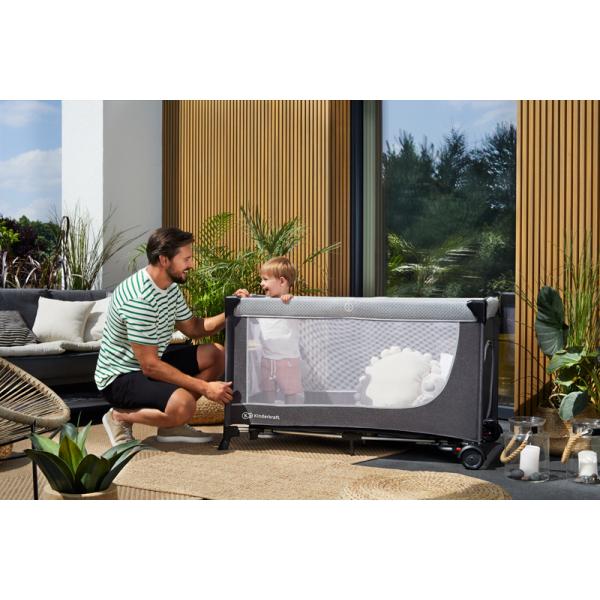 KINDERKRAFT Postýlka cestovní Leody Grey (obrázek 10)