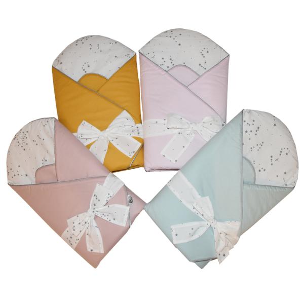 Zavinovačka bavlněná s potiskem a kokosovým vnitřkem Grey 75x75cm