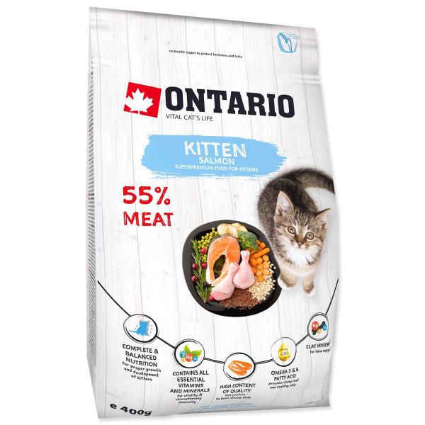 Krmivo Ontario Kitten Salmon 0,4kg