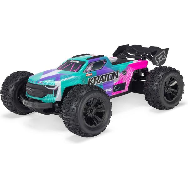 Arrma Mini Kraton 3S DSC BLX 1:16 4WD RTR tyrkysová/ružová