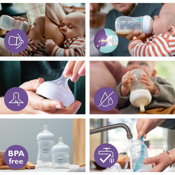 Philips AVENT Láhev Natural Response s ventilem AirFree 260 ml, 1m+ slon (obrázek 9)