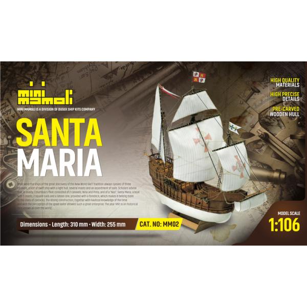 MINI MAMOLI Santa Maria 1:106 kit (obrázek 3)
