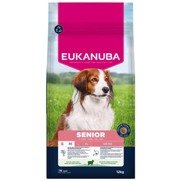 Krmivo EUKANUBA Senior Small and Medium bohaté na jehněčí 12 kg (obrázek 10)