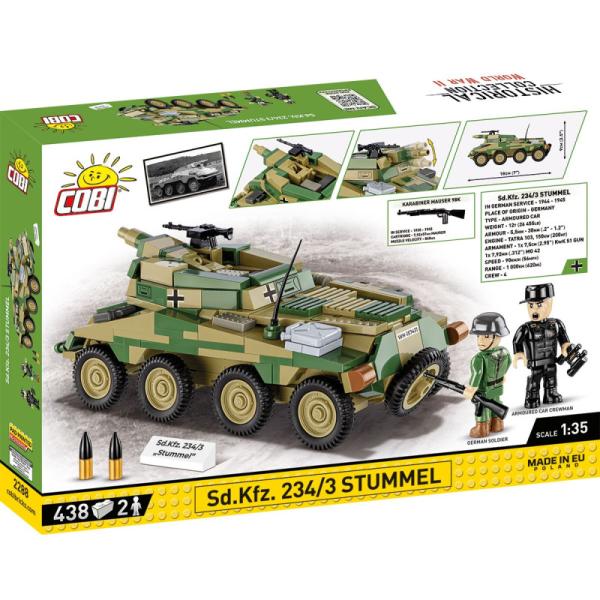 Cobi II WW Sd. Kfz 234/3 Stummel, 1:35, 438 k, 2 f