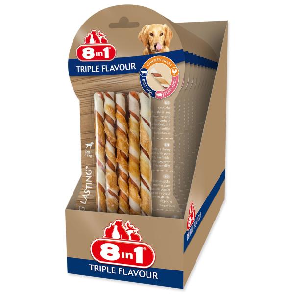 Pochoutka 8in1 Triple Flavour kroucená tyčinka 10ks (obrázek 4)