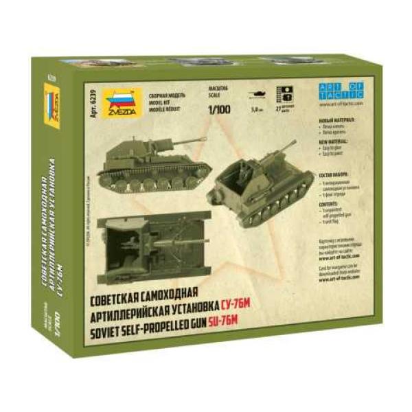 Model Kit tank 6239 – SU-76m Soviet SPGun (1: 100)