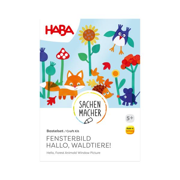 Haba Kreatívna sada Okenný obrázok Ahoj, lesné zvieratká!