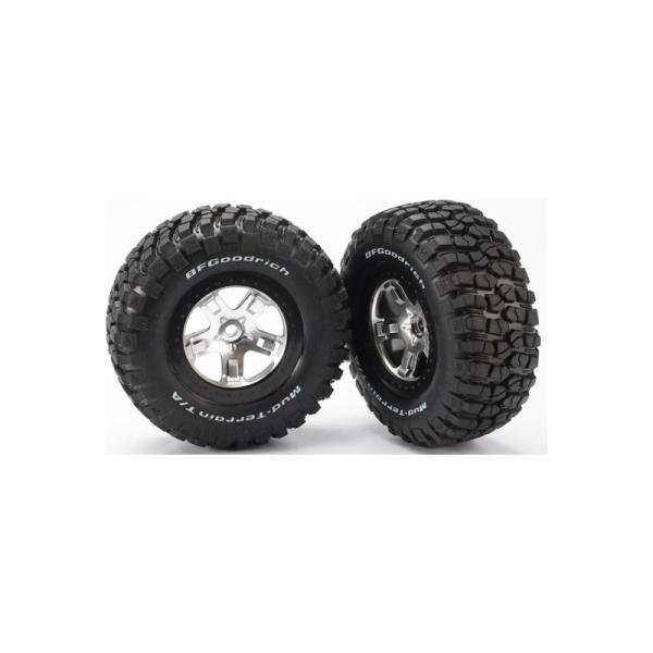 Traxxas koleso 2.2/3.0", disk SCT saténový-čierny, pneu KM2 (2)