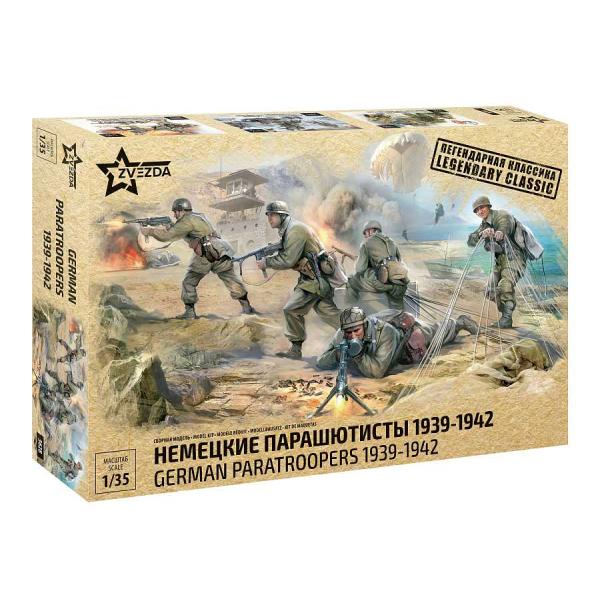 Model Kit figurky 3628 - Němečtí výsadkáři WWII (1:35)