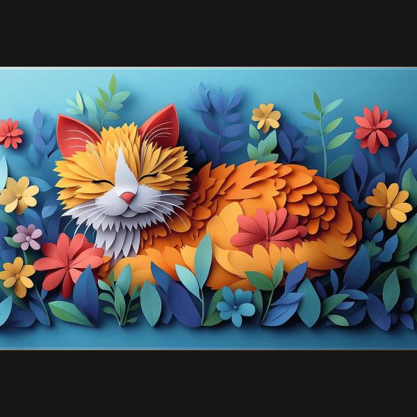 Trefl Puzzle 160 Výroční – Paper Art: Koťátko