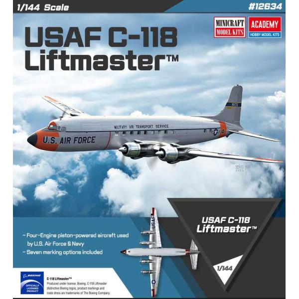 Model Kit letadlo 12634 - USAF C-118 Liftmaster (1:144)