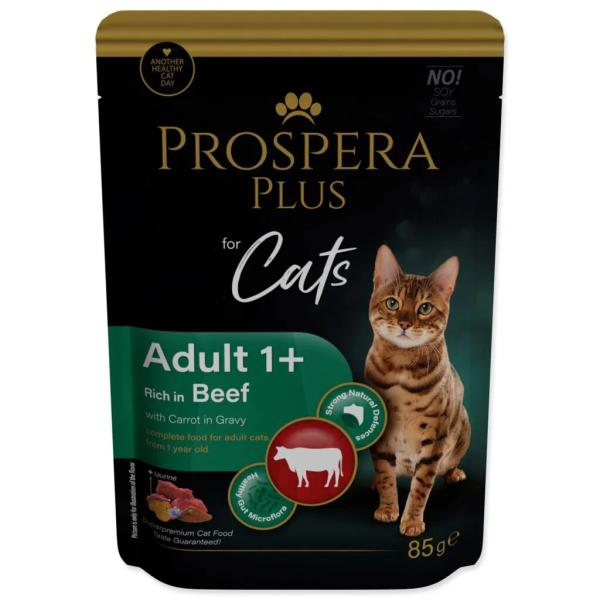 Kapsička Prospera Plus Adult 1+, Hovězí, Mrkev 85g