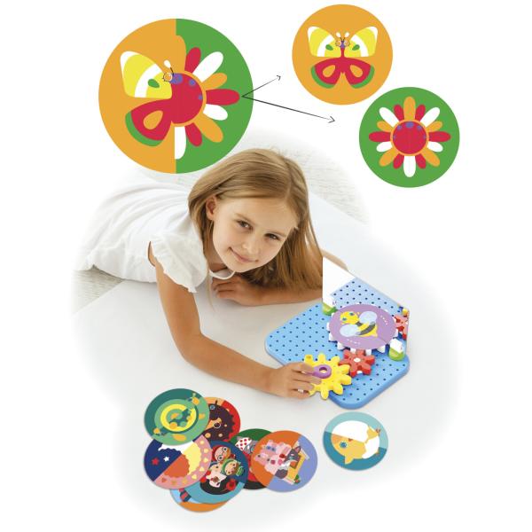 Quercetti Mirrorello – ozubená kolečka se zrcadlem