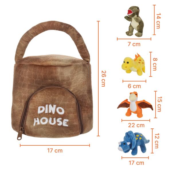 Plyšový set hraček, Dino