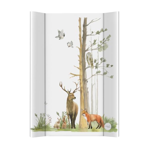 CEBA Podložka přebalovací 2-hranná s pevnou deskou (50×70) Basic Woodland