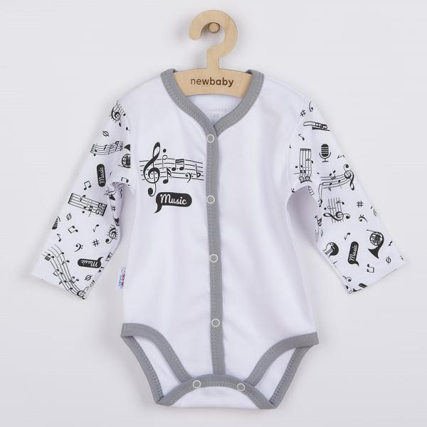 Dojčenské body celorozopínacie New Baby Music 62 (3-6m)