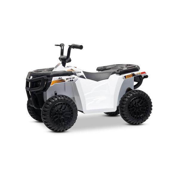 Licencovaná elektrická čtyřkolka Arctic Cat 12V se zadním pohonem, bílá, LED světla, Lít (obrázek 6)