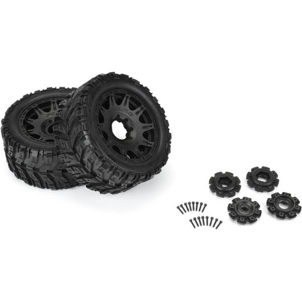 Pro-Line kolo 5.7", pneu Masher X HP Belted, disk Raid H24 černý (2) (obrázek 7)
