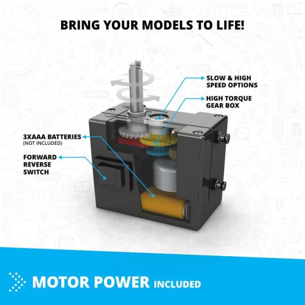 Engino INVENTOR MOTORIZED závodní auto s 10 bonusovými modely (obrázek 4)