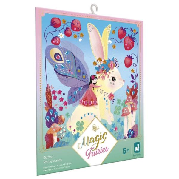 Janod Atelier Mini Kreatívna sada Štrasové kamienky nalepovanie Magické víly
