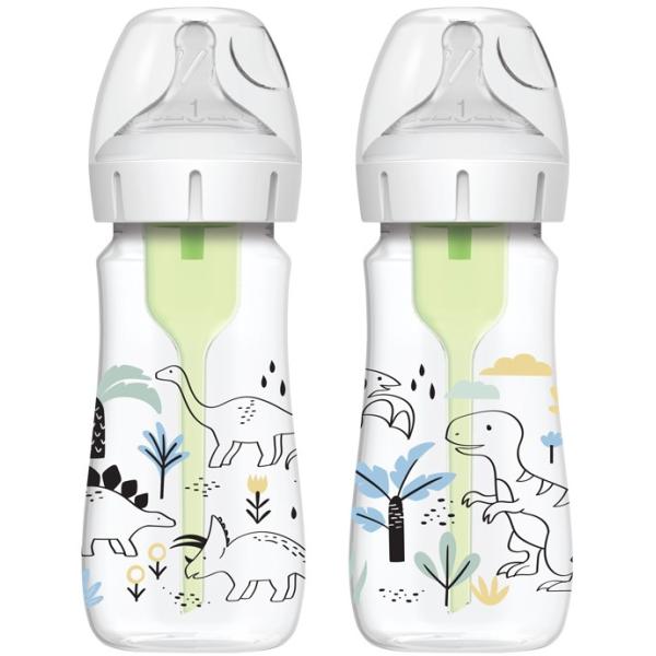 Dr.Browns fľaša Wide Neck Dino 2x270ml