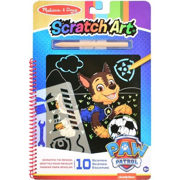 Melissa & Doug - Paw Patrol - Škrabacie obrázky - Chase