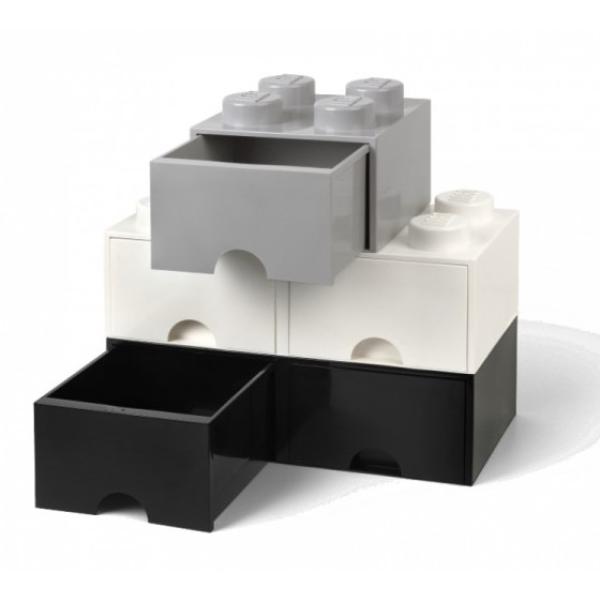 LEGO® úložný box 8 - se zásuvkami šedá 250 x 500 x 180 mm (obrázek 6)