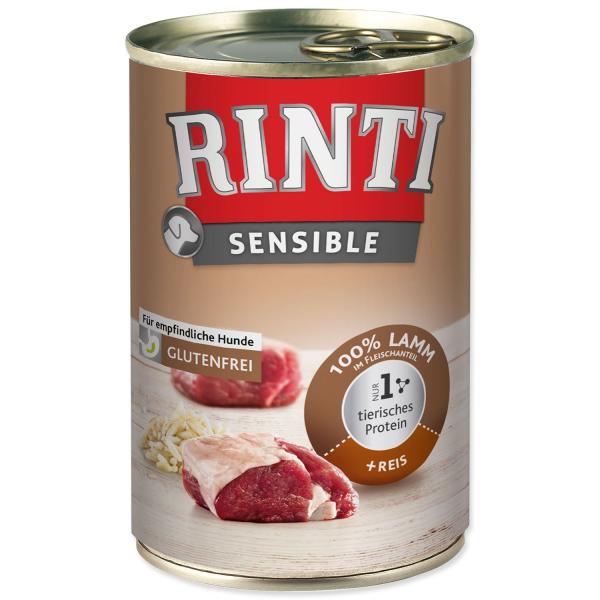 Konzerva Rinti sensible Adult jehně a rýže 400g