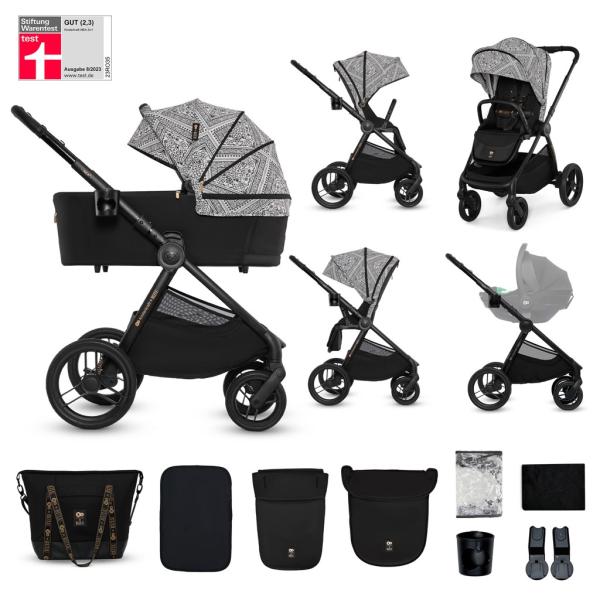 KINDERKRAFT Kočárek kombinovaný Nea 2 2v1 Lunar Black Bizuu (obrázek 9)