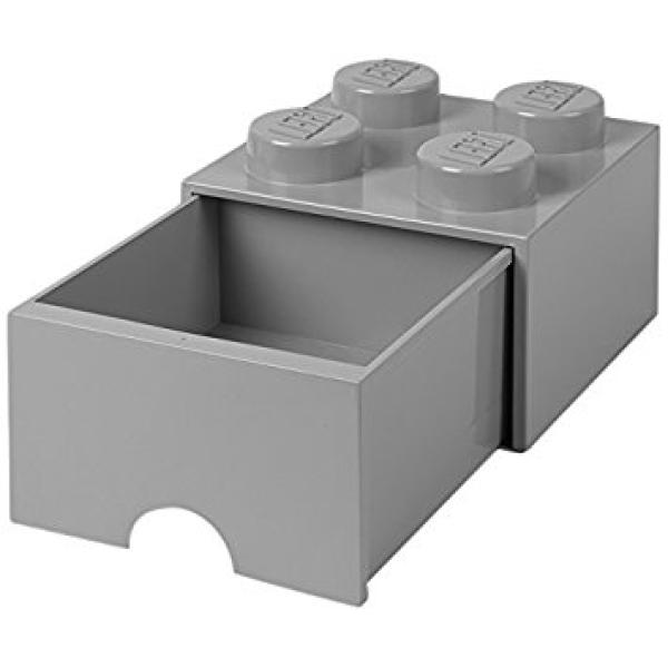 LEGO® úložný box 4 - se zásuvkou šedá 250 x 250 x 180 mm (obrázek 3)