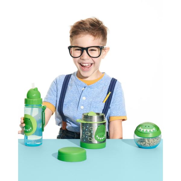SKIP HOP Zoo Termoska na jídlo s lžící/vidličkou Krokodýl 325 ml, 3r+ (obrázek 4)