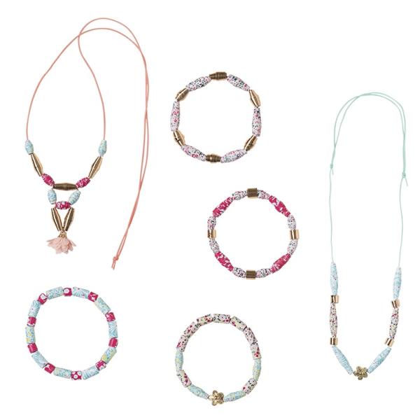 Janod Atelier Sada Výroba šperků Papírové korálky 6 ks od 7 let