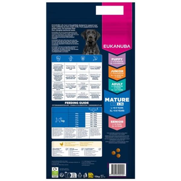 Krmivo EUKANUBA Mature Large bohaté na čerstvé kuře 15 kg (obrázek 4)