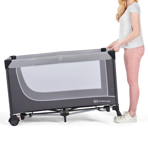 KINDERKRAFT Postýlka cestovní Leody doplňky Leody Grey (obrázek 9)