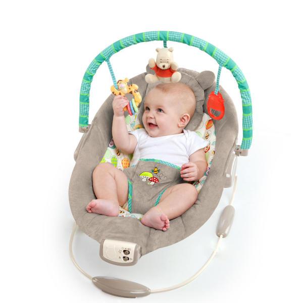 BRIGHT STARTS Lehátko vibrující s melodií Winnie the Pooh Dots & Hunny 0 m+, do 9 kg (obrázek 8)