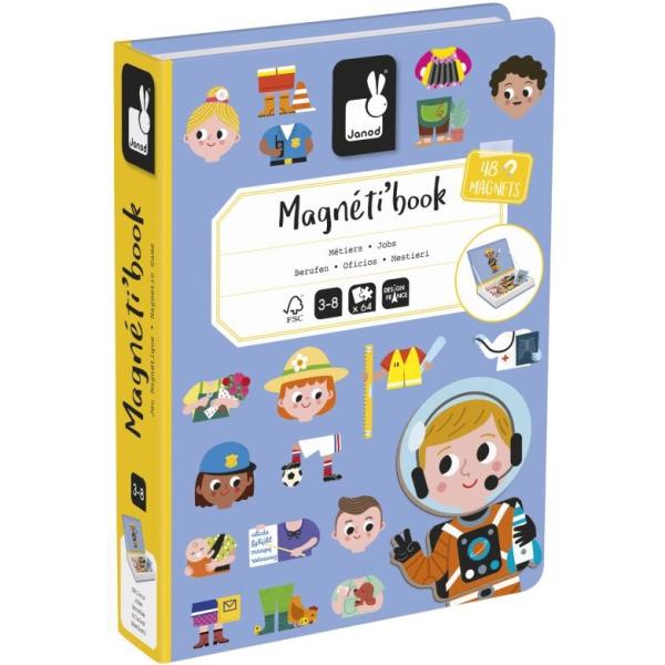 Janod Magnetibook Povolání Magnetická kniha pro děti (obrázek 7)