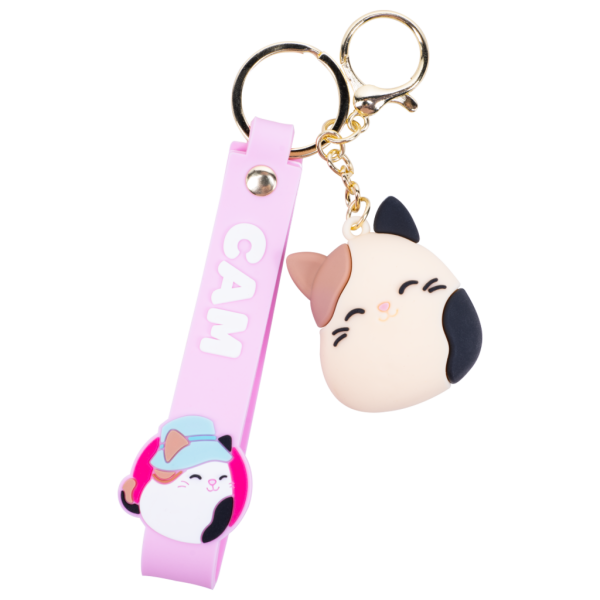 Squishmallows FIZZ Prívesok na kľúče - Kocúr Cam