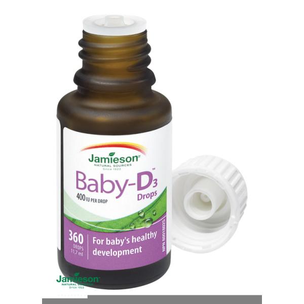 Jamieson Baby-D™ Vitamín D3 400 IU kapky 11,7ml
