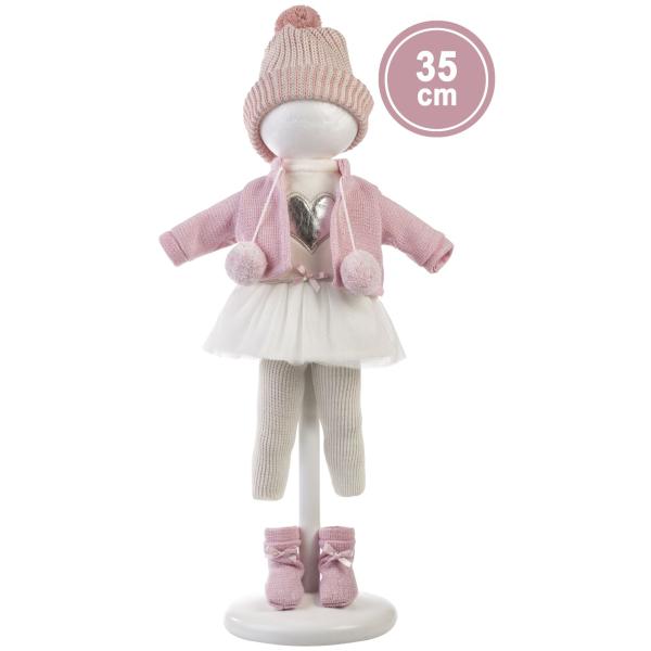 Llorens 535S SARA – realistická panenka s měkkým látkovým tělem – 35 cm