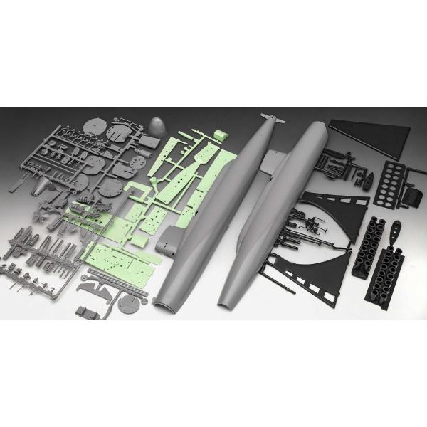 Plastic ModelKit ponorka 05185 - S.S.B. Abraham Lincoln with Interior (1:253) (obrázek 10)