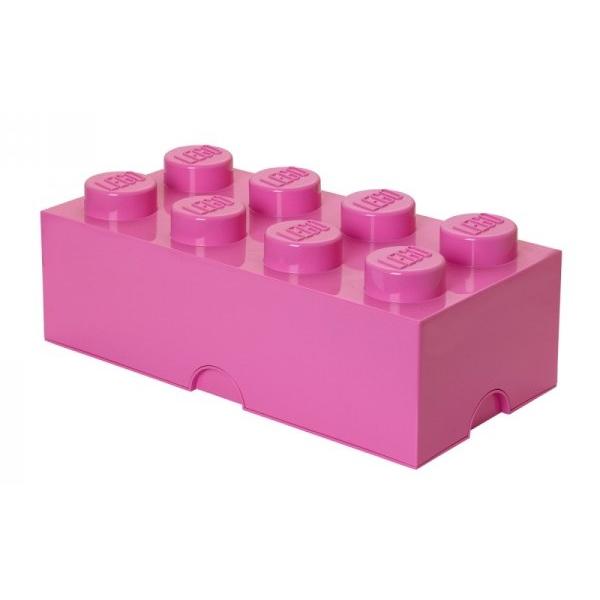 LEGO® úložný box 8 - růžová 250 x 500 x 180 mm